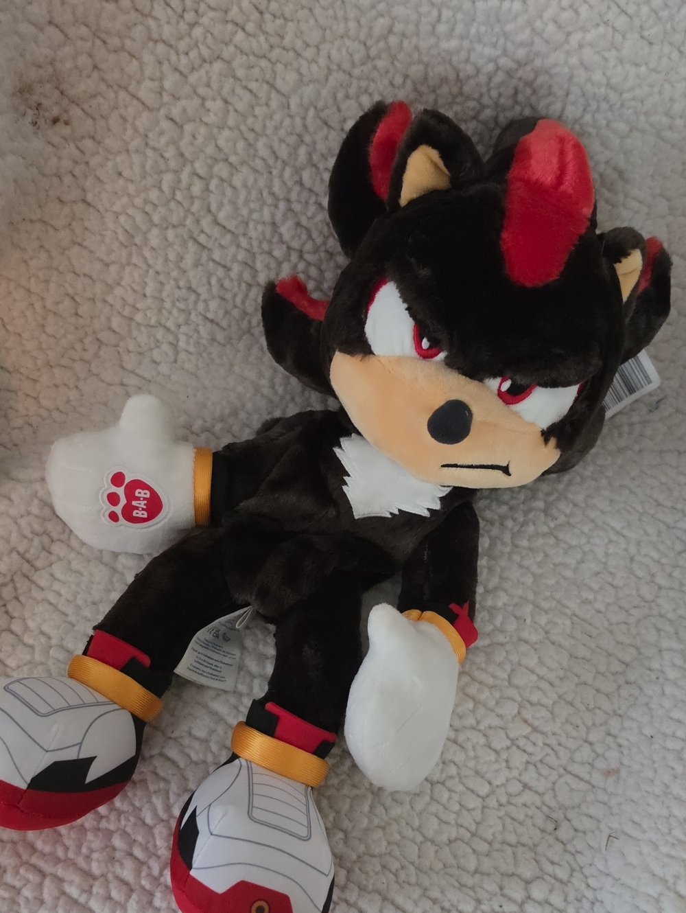 Build-A-Bear Sonic shadow unstuffed Plush
